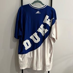 Vintage Apex One Duke Tee Short Sleeve Blue White Snap Jersey Men 2XL